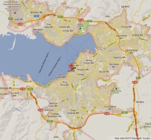 Please Click on this link to be able to see a Map of what is today "Izmir" also known as Smyrna during Bible Times.